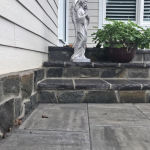 After Natural Stone Accents on Steps and Wall