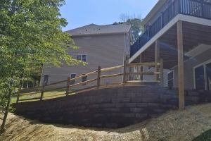 Engineered Wall with Patio in Lake Linganore