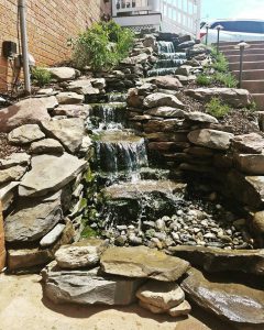 water feature waterfall