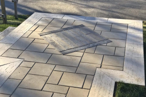Contemporary Techo-Bloc Patio Redo