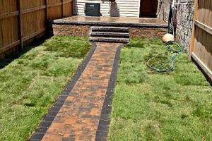 Downtown Rowhome Backyard Path