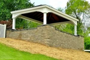 Raised Patio and Pavilion