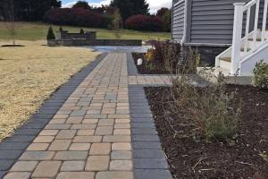 Total New Construction Package - Landscape, Hardscape, Waterfall, Raised Flower Beds