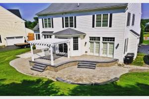 Two-Level Patio with Pergola