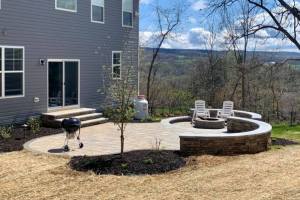 Patio and Fire Pit with a View