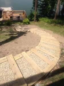 Custom Built Patio Stairs in Frederick Maryland