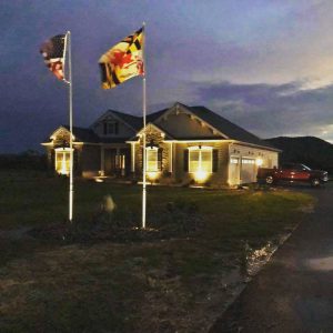 nightscape flags
