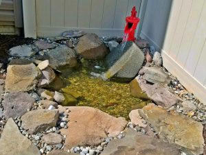 water feature red spicket